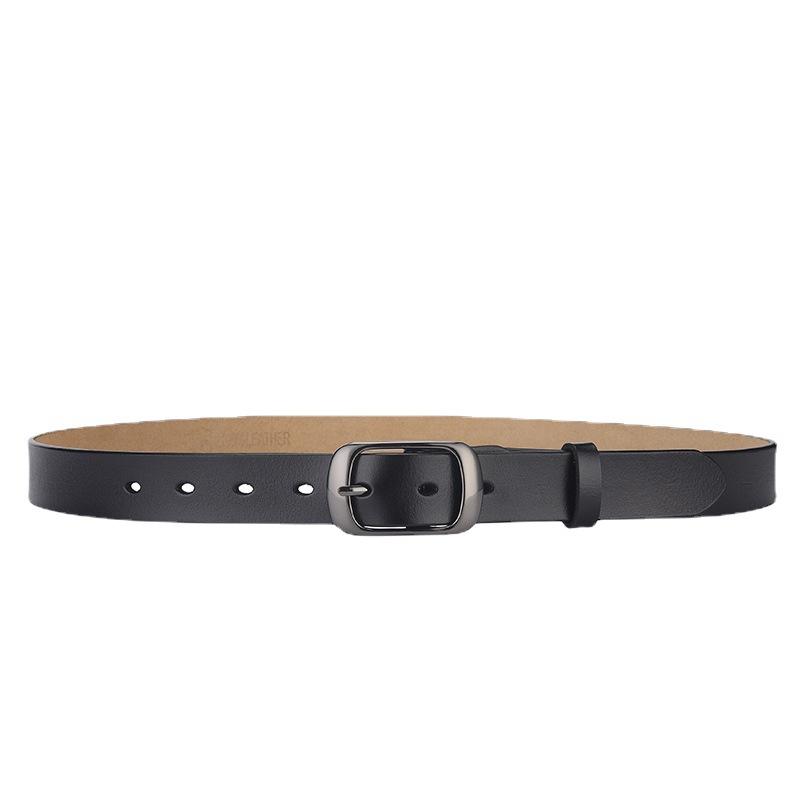Women'S Pin Buckle Belt Leather Decoration Fashion Cowhide Women'S Simple Belt Direct Supply