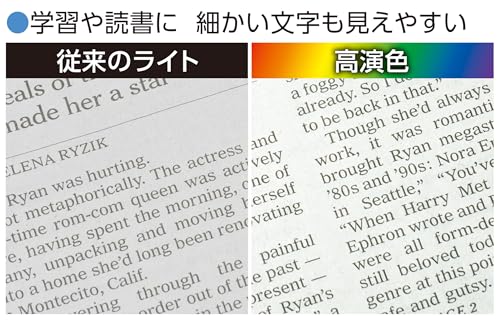 ELPA LED Desk Light, High Color Rendering, AS-LED13(W)