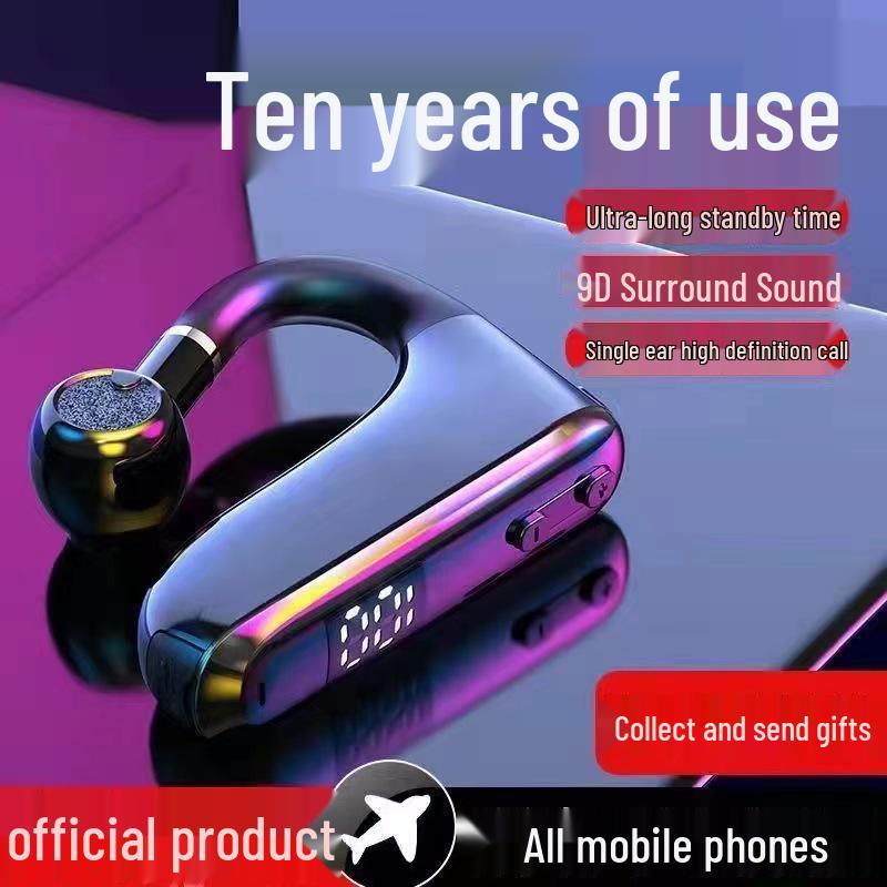 MD628 Ear-Hanging Sports Bluetooth Earphones with Digital Display