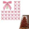 Luxurious Velvety Bowknot Knot Ornament Velvety Holiday Decors For Christmas Tree Holiday Homes Party Decorations
