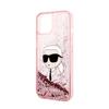 Karl Lagerfeld Liquid Glitter Nft Karl's Head - Etui Iphone 14 Plus (Różowy)