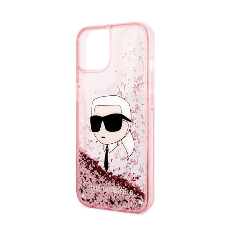 Karl Lagerfeld Liquid Glitter Nft Karl's Head - Etui Iphone 14 Plus (Różowy)