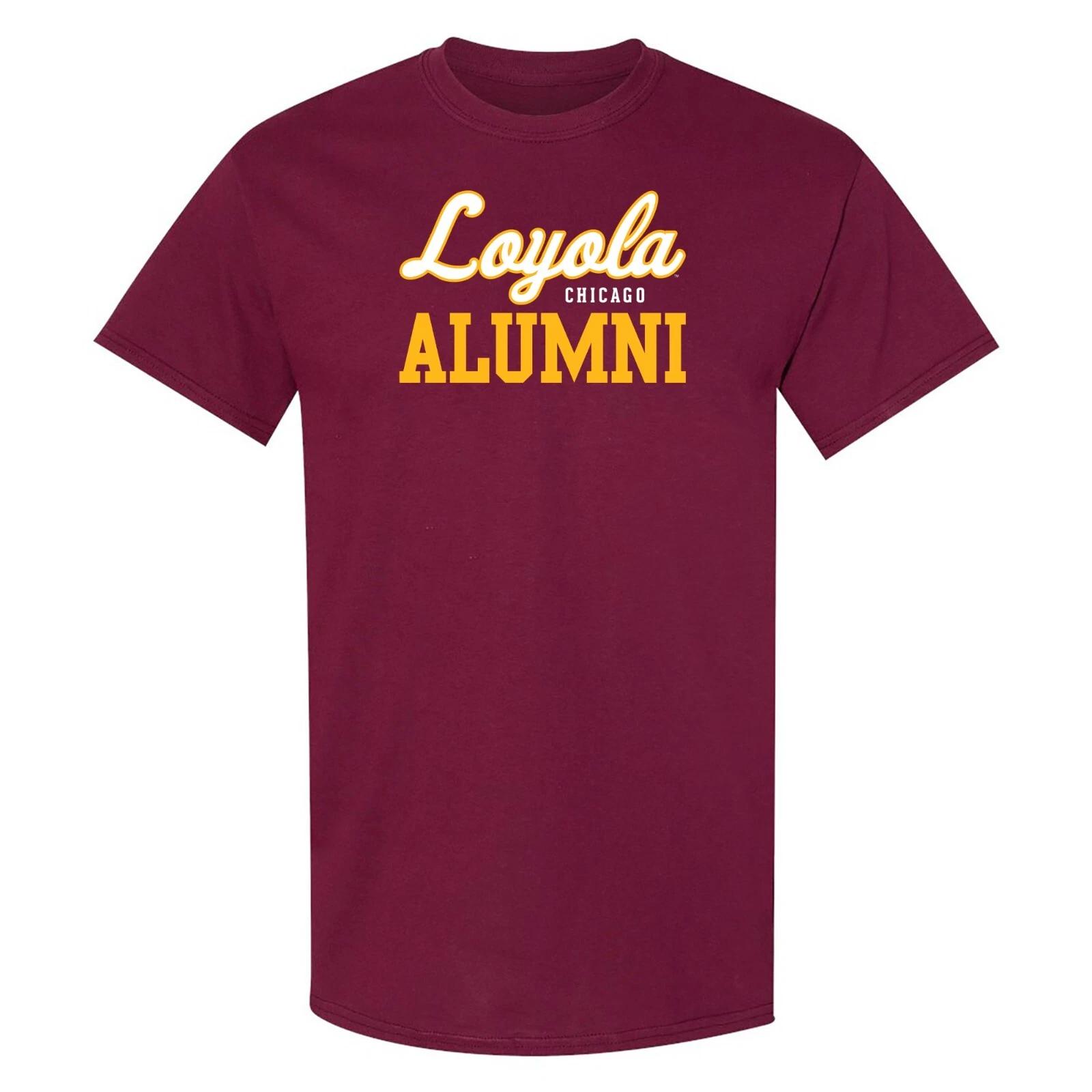 Loyola University Chicago Ramblers Primary Logo Alumni College T-Shirt - Maroon S