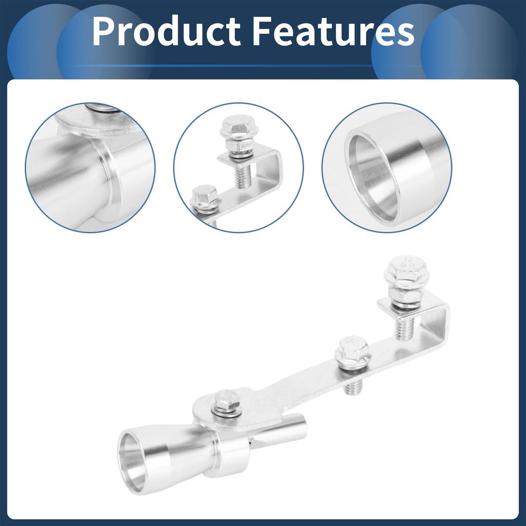 INFINAUTO Turbo Sound Exhaust Muffler Pipe Whistle Rear Tail Pipe