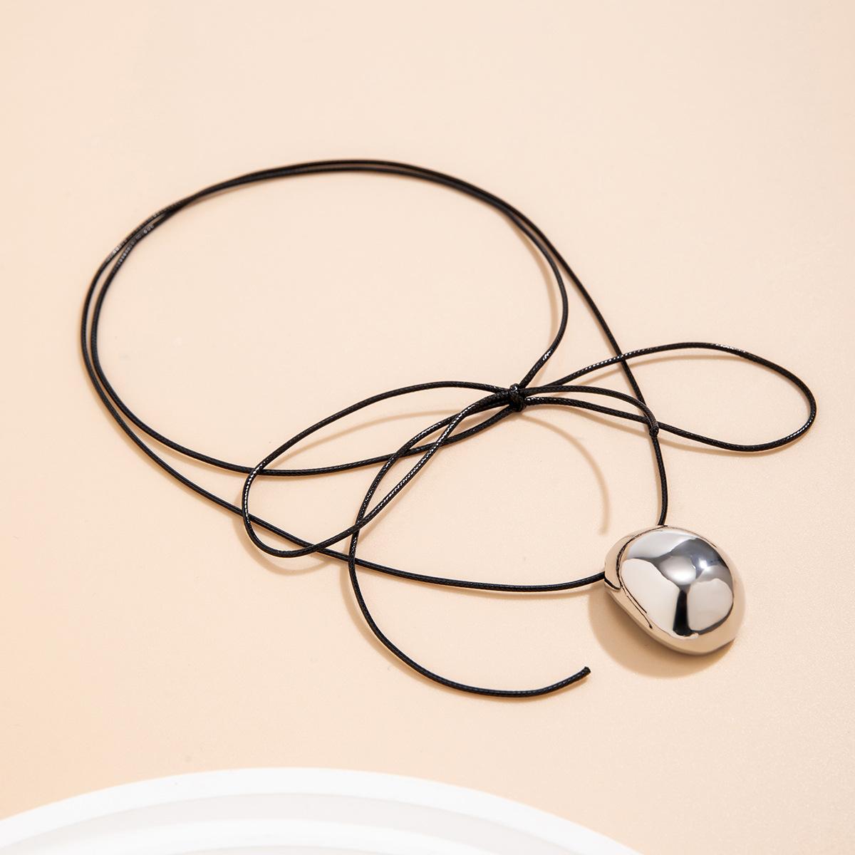 

Аксессуары Геометрический дизайн Универсальные предметы Милый стиль Премиум-ожерелье из вощеной нити