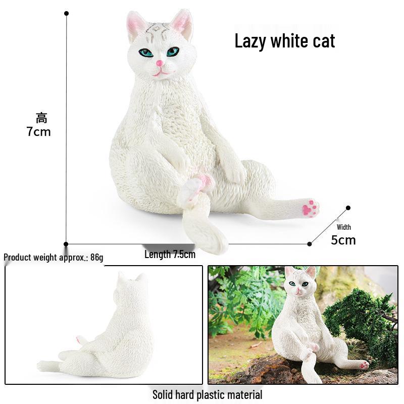 Persian Cat Short-Haired Solid Model for Car Decoration and Children s Cognitive Toy