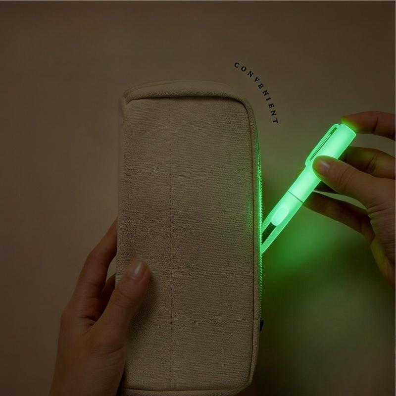 Multifunctional Luminous Portable Pen-shaped Scissors Innovative Two-in-one Design of Scissors