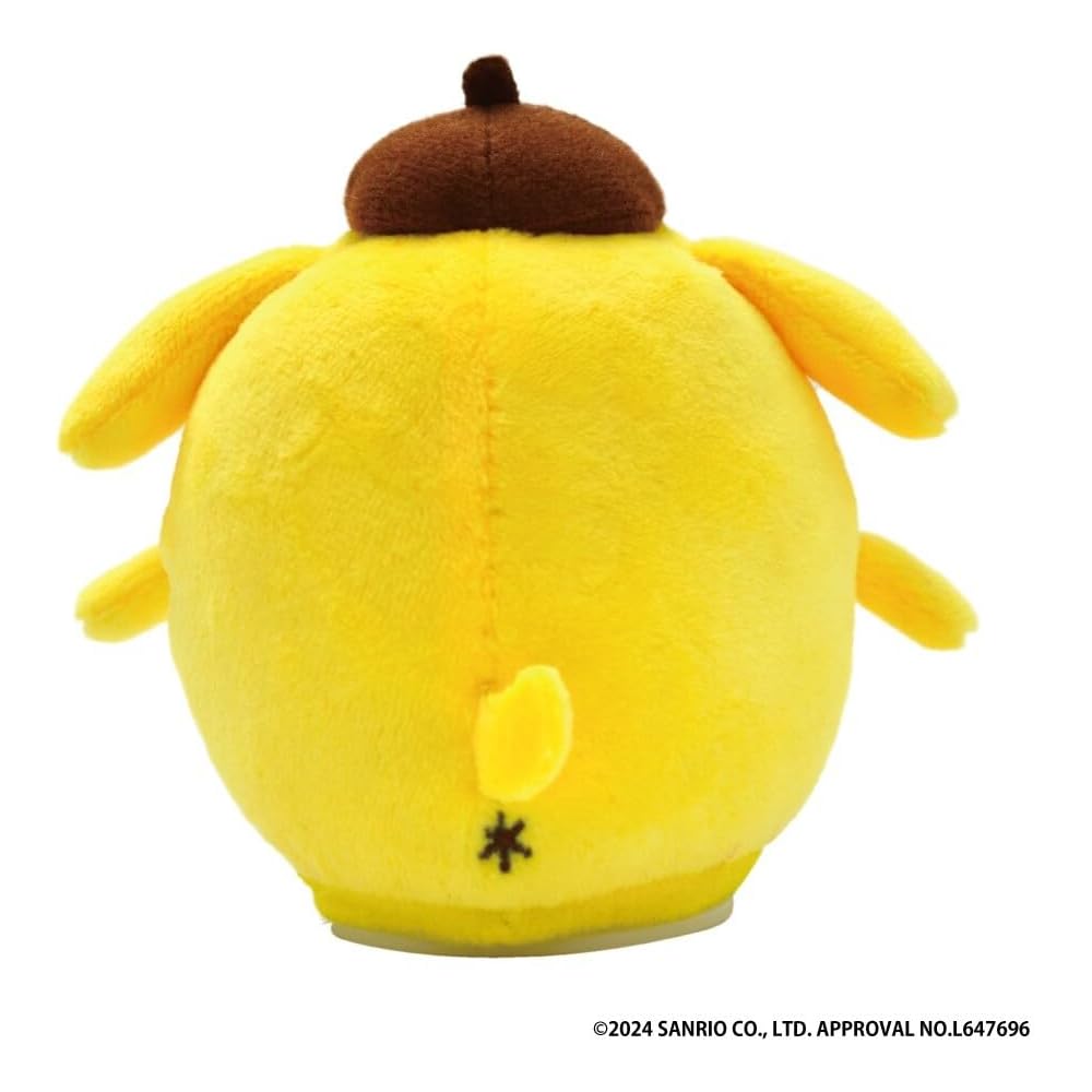 Sanrio Pompompurin Mini Plush Toy Talking Doll 9cm x 8.5cm x 8.3cm