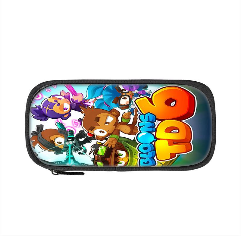 Bloons TD 6 Etui Grote Capaciteit Compact Nieuw Trendy Spel Bedrukt Kleuterschool Basisschool Jongens en Meisjes
