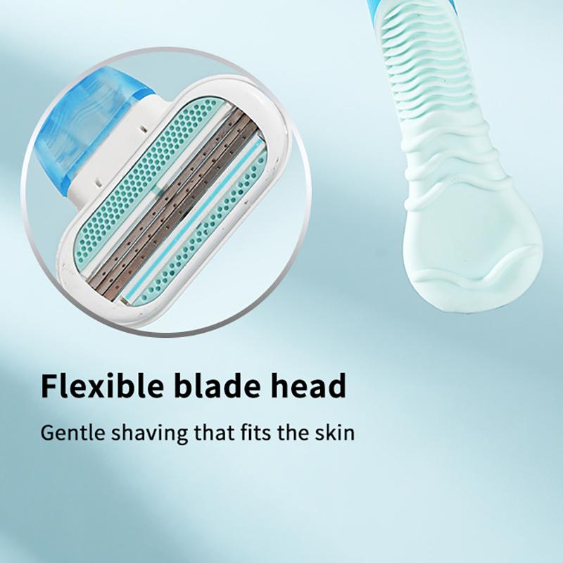 Womens Body Razor With Three Precision Floating Blades And Scratch Resistant Design Perfect For Full Body Grooming Home Travel