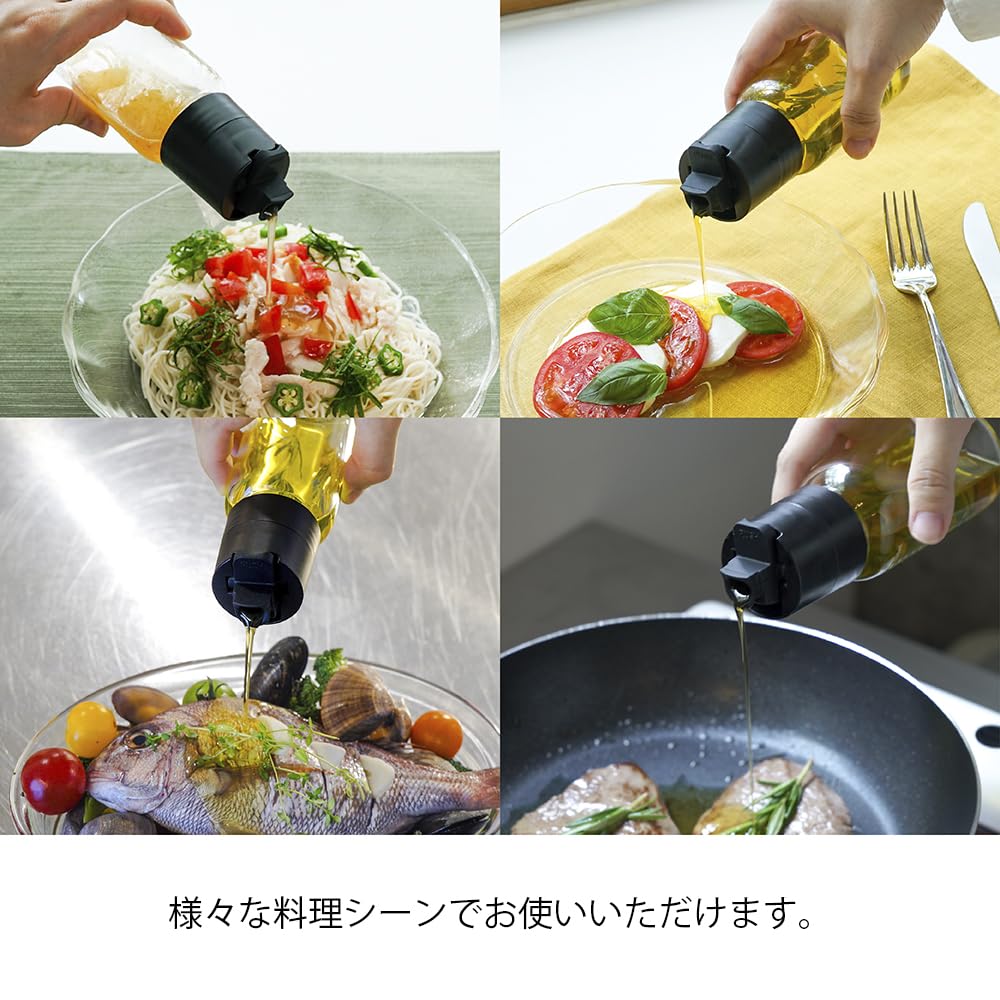 HARIO Dressing Bottle 150ml Black One-Touch ODBN-150-B