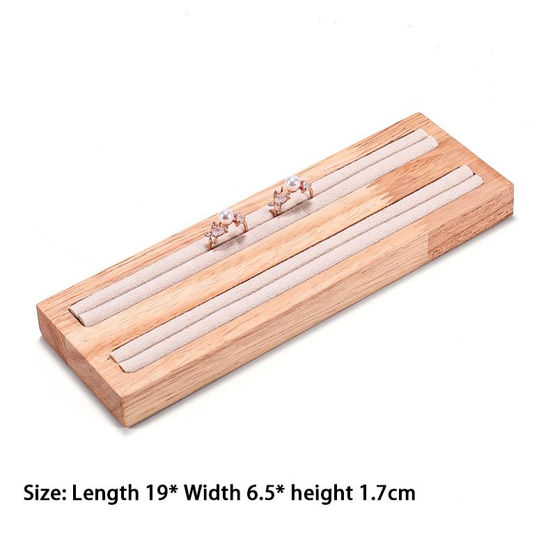 Jewelry Solid Wood Display Tray Set Combination Jewelry Display Rack Ring Earring Jewelry Display Rack Jewelry Organizer Box