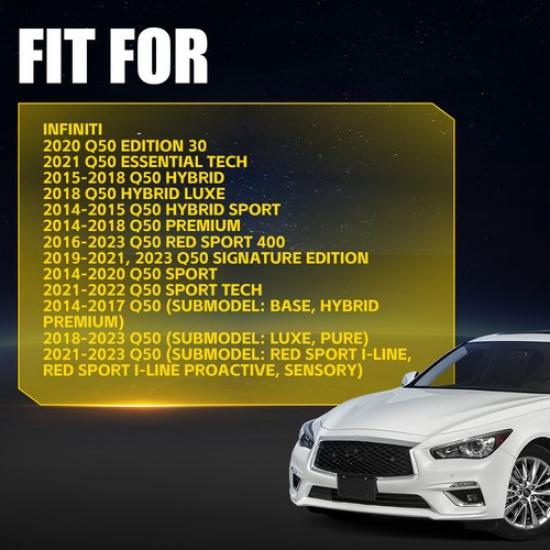 Rear Driver Passenger Side LH RH Bumper Bracket Kit For 2014- Infiniti Q50