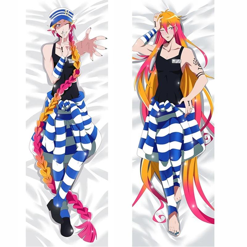 

60x180 см аниме Nanbaka обнимающее тело Dakimakura наволочка Okumura постельные принадлежности украшения Чехлы для подушек реквизит для косплея отаку 50x150cm Peach Skin чёрный