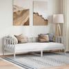 VidaXL White Bed Solid Pine Wood 90x200 Cm
