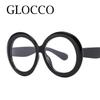 Blue Light Reading Eyewear Women's Presbyopic Stylish Black Screen Round Blocking Ladies Presbyopic Vintage Oversize Jet Computer Hyperopia Eyewear