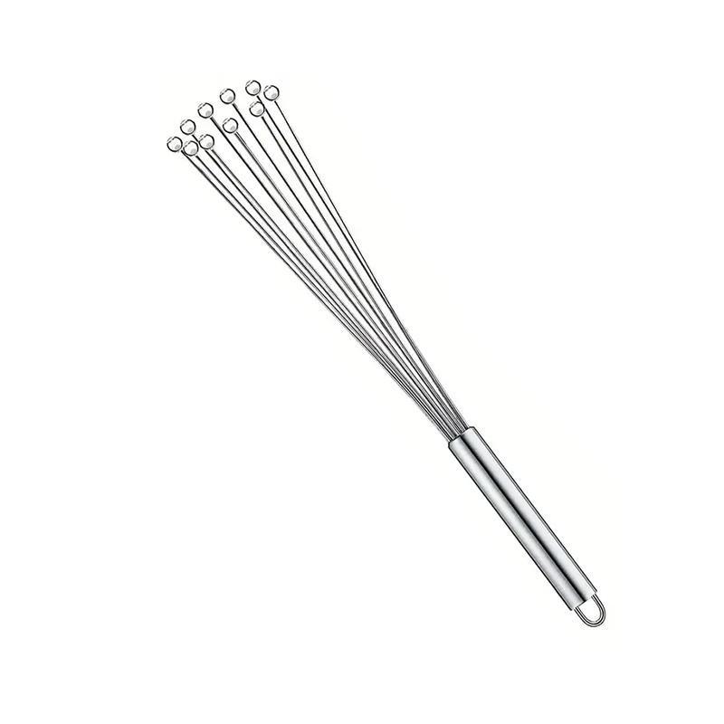 Ручной венчик для яиц из нержавеющей стали, шариковый стиль, перемешиватель для выпечки, ручной кухонный набор венчиков для яиц, аксессуары для готовки и выпечки