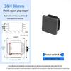 Square Plastic Furniture Tube Plug Foot Pad - Wear-Resistant Protector for Tables, Stools, and Chairs