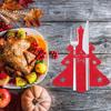 Weihnachts Besteck Messer Gabel Hülle Tischdeko Elch Weihnachtsbaum Geschirr Tasche Halter Beutel Hüllen Neujahr Weihnachtsfeier Heimdeko