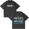 Rapper Melendi Tour Print Merch Tshirt Unisex Unisex Fashion Tshirt Shortsleeved Loose Casual Cotton Oversized Gothic Punk Tshirt