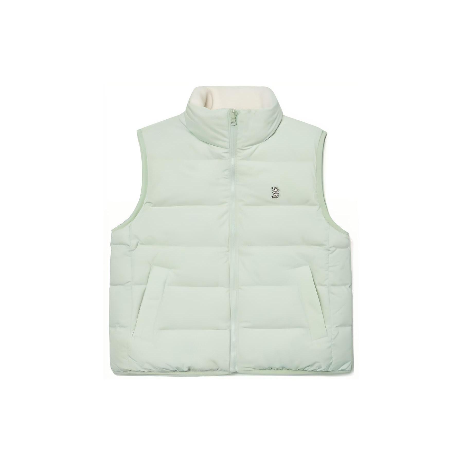 MLB Down Jackets Unisex Green Stand Collar Moderate Reversible 3ADVB0326-43MTL S