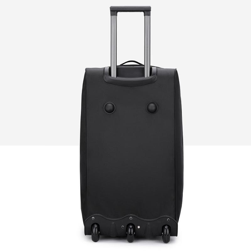 New Foldable Large-capacity Pull Rod Expansion Handbag Oxford Pull Rod Bag Multi-layer Storage Travel Bag Unisex Moving Bag