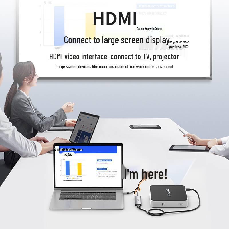 PISEN 5-in-1 HDMI 4K Splitter Hub 3.0 Laptop Extender Adapter