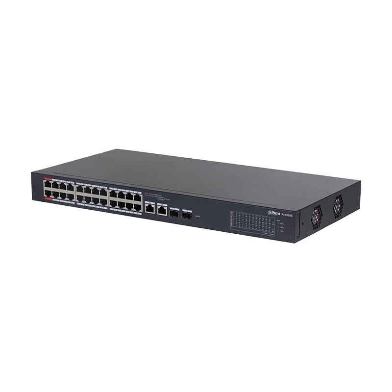 Switch Gestionabil Dahua 24 Porturi 100M PoE priză CN (adaptor inclus)