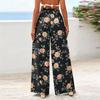 Women's Wide-Leg Casual Flowy Floral Print Pants