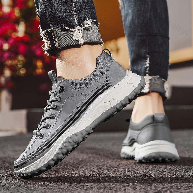 Fashion Men's Fashion Trend Casual Thick Sole Sport Shoes 2025 Summer New Mesh Breathable Comfortable Low Top Non slip Platform sneakers