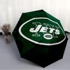 Printed New York Jets logo Folding Umbrella,Outdoor,Leisure,And Travel Umbrella,Durable Umbrella Fabric,Birthday And Holiday Gift