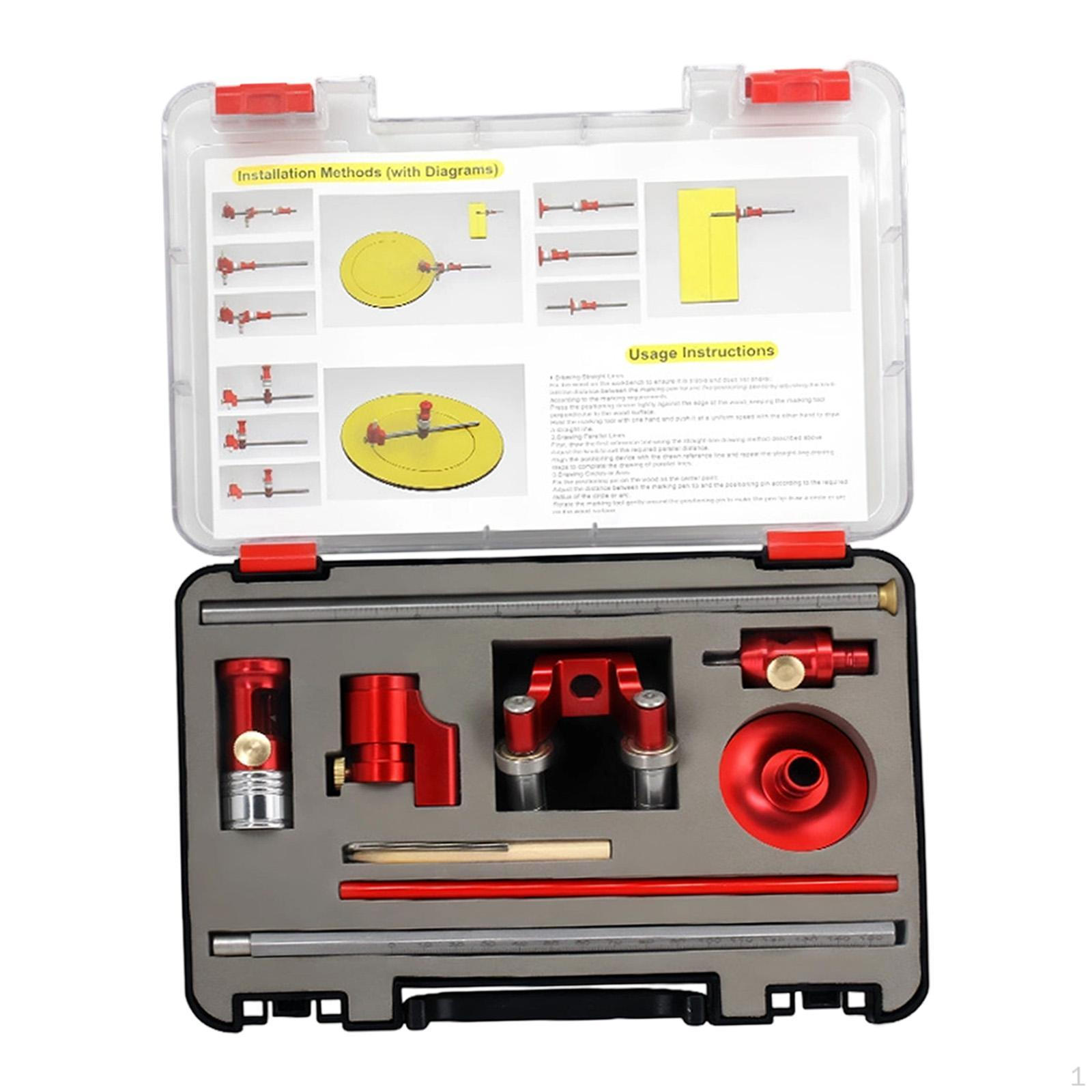 

Wheel Marking Gauge Scriber Hand Tool Professional Carpentry Aluminum Alloy Wear Resistant