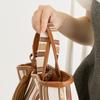 Tote Deli 3585 3586 Women's Bag, Elegant, Horizontal, Wide, LT.