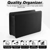 Foldable Auto Storage Bag Leather Organizer with 30 Trash Bags Mini Trash Can for Seat Back Door Console Car Interior