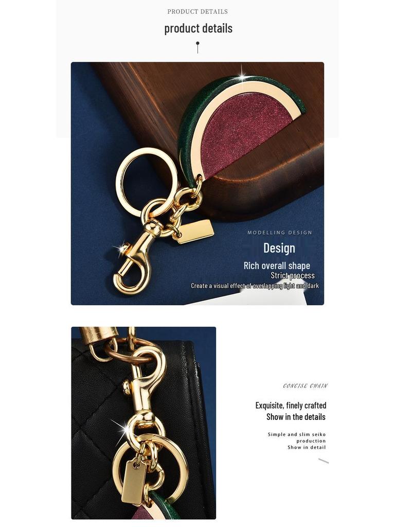 Exquisite Women's Watermelon Pendant Keychain Bag Charm