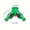 Adjustable Y-Type Diverging Tee Ball Valve 4/6 Conversion Adapter for Greenhouse Watering And Horticultural Irrigation