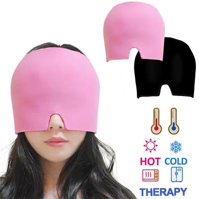 Verlichtingshoofddeksel Migraine Verlichtingsmuts Gel IJskap Koude Compressietherapiemuts IJs Hoofdwikkel Pak Oogmasker Voor Drukverlichting Pijn