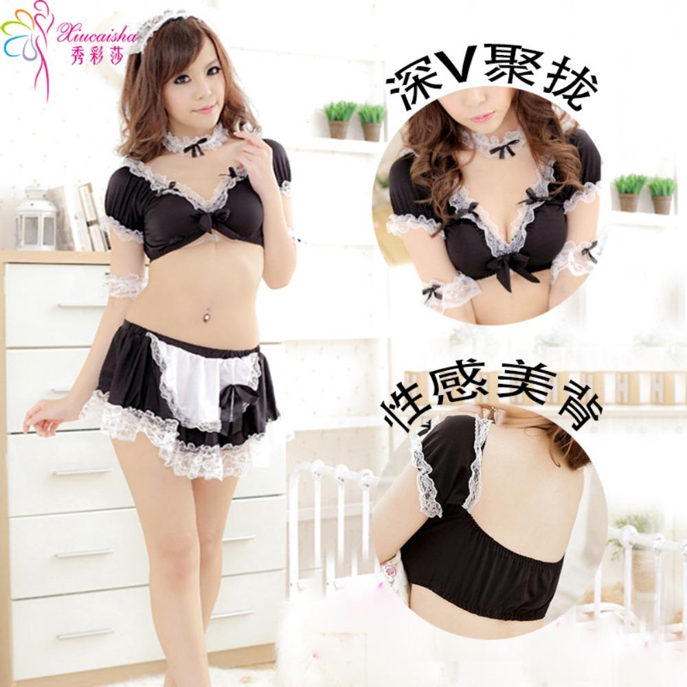 Plus Size Maid Dress Maid Uniform Sexy Lingerie Cosplay Passion Suit Hot Seduction Pajamas