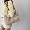 Summer Scarf Bowknot Straw Bag For Women Travel Beach Bags Large Capacity Shopping Tote Casual Rattan Handmade Shoulder Bag Sac