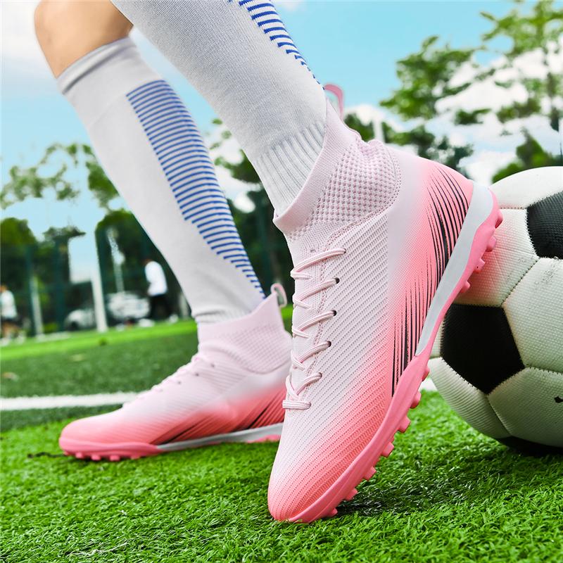 Football Shoes Professional Sneaker Non Slip Society Field Sports Soccer Shoes TF/FG Ultralight Training Match Football Boots