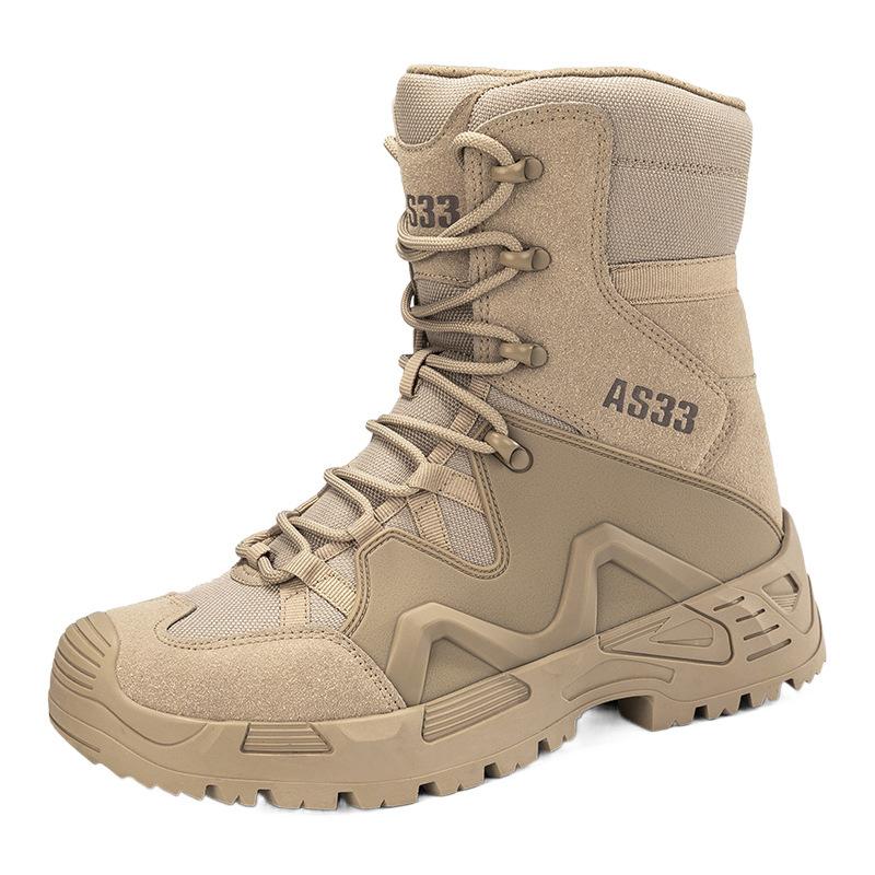 Ultra-light 511 Combat Boots Men's Spring and Summer Work Martin Boots Military Training Security Inspection Shoes Outdoor Tactical Training Milita