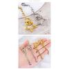 Personalised Metal Star Keychain Chain Accessory Keyring Pendant with Jump Rings For Handmade Craft Enthusiasts