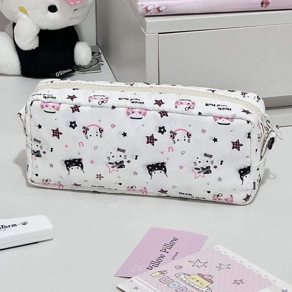 Student Organizer Pencil Pouch With Large Capacity And Adorable Elephant Pattern