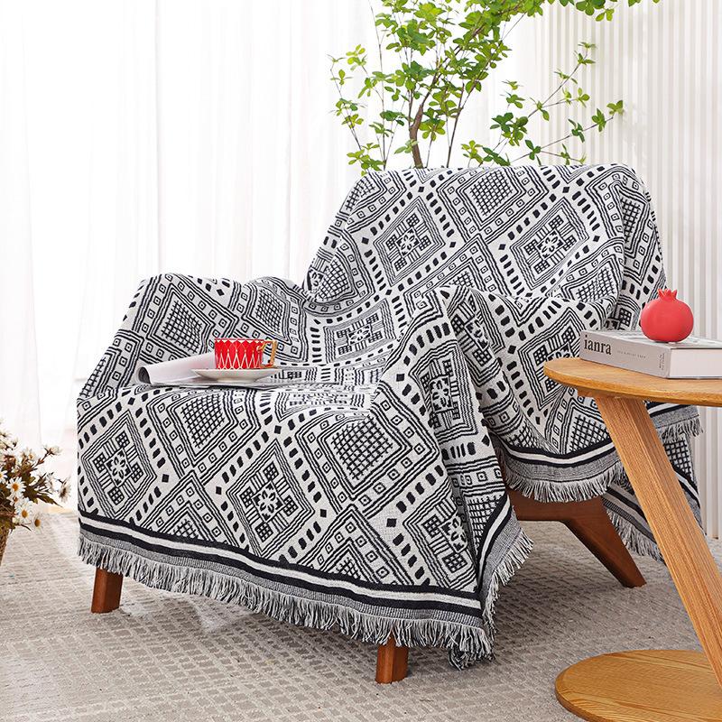 Double Side Boho Plaid Decorative Blankets For Bed Sofa Cover Camping Picnic Blanket Mat Tapestry Chair Couch Slipcover Blanket