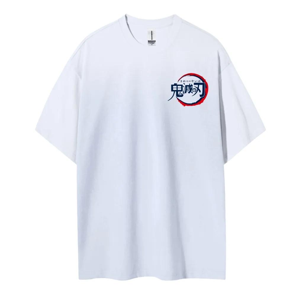 Demon Slayer Kimetsu No Yaiba Cotton Unisex Round Neck Anime TShirt Mens and Womens Summer Fashion Breathable Street TShirt