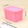 1/12 Miniature Storage Box with Lid Collections Mini Organizer Ornament for Micro Landscape DIY
