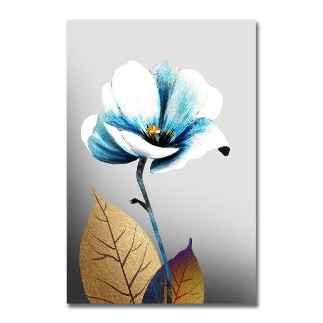 3Pcs Abstract Gold Butterfly Flower Canvas Painting Modern Bedroom Decoration Wall Art Picture for Living Room Geometric Print R