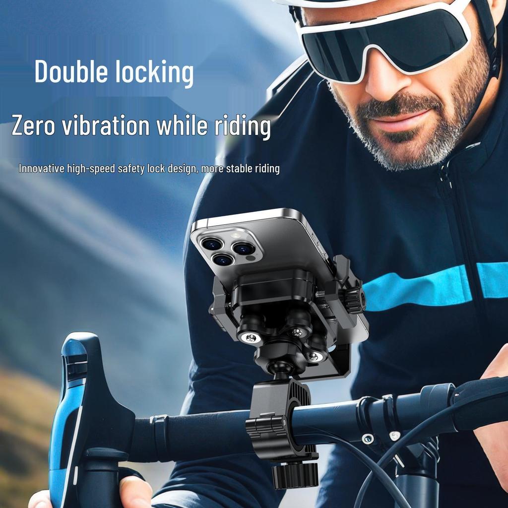 Shockproof & Vibration-proof Phone Holder for Bikes, Electric Scooters, & Motorcycles