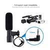 PULUZ Microphone HD Recording Smart Noise 3.5mm Interview Mic for Nikon Canon Sony iPhone Xiaomi Huawei Smart Camera