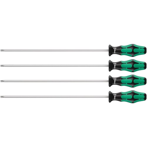 Wera 05028074001 | Kraftform Phillips Screwdriver Set, 367/4 Torx, HF Long, 300mm, 4-Piece Set [Officially Imported from Japan]
